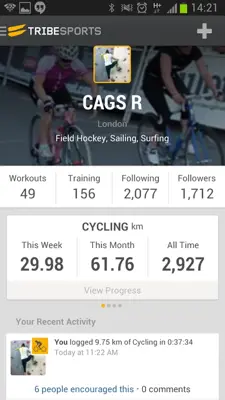 Tribesports Training android App screenshot 7